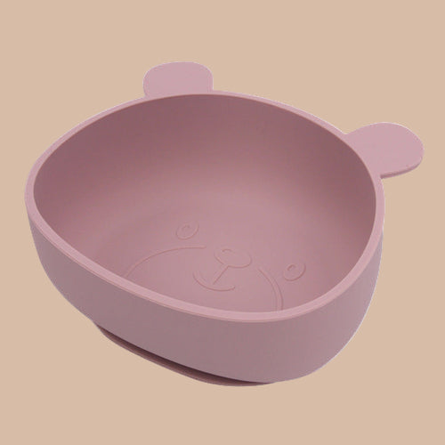 Bol en Silicone pour Bébé – Antidérapant, Forme Panda, Apprentissag